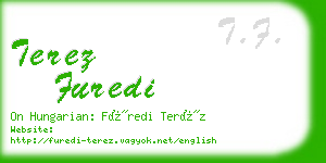 terez furedi business card